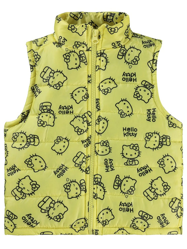 Hello Kitty Baskılı 2-5 Yaş Yelek - Sarı