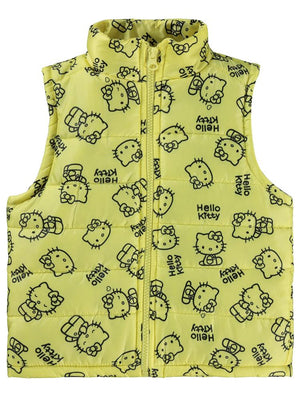 Hello Kitty Baskılı 2-5 Yaş Yelek - Sarı