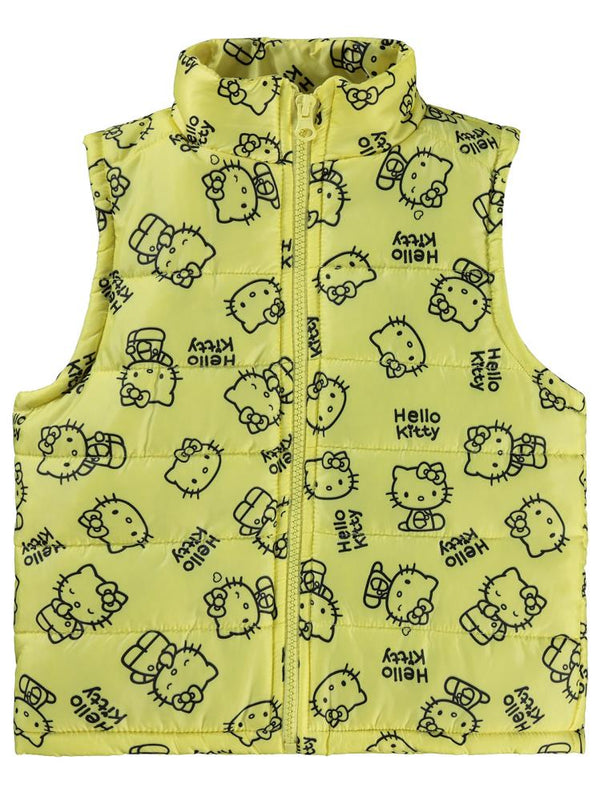 Hello Kitty Baskılı 2-5 Yaş Yelek - Sarı
