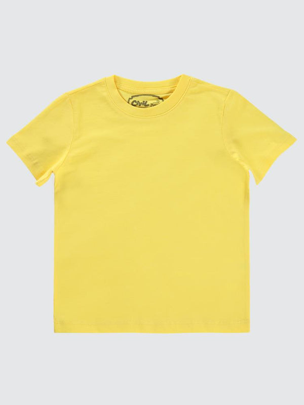 Civil Boys Basic 2-5 Yaş Tişört - Sarı