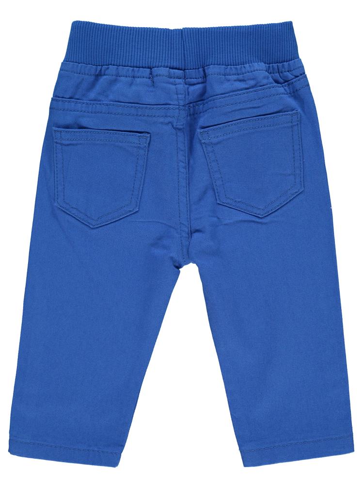 Civil Baby Bel Ribanalı Bağcıklı 6-18 Ay Pantolon - Mavi