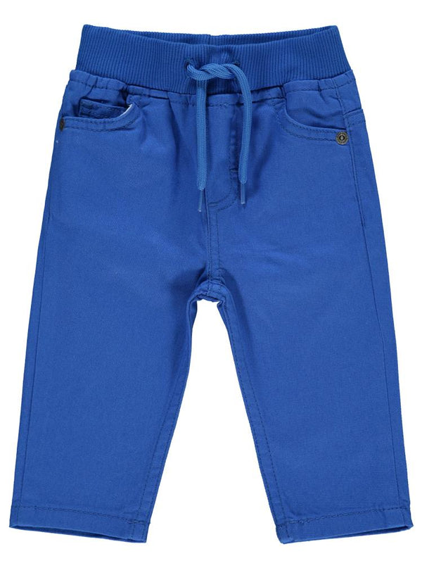Civil Baby Bel Ribanalı Bağcıklı 6-18 Ay Pantolon - Mavi