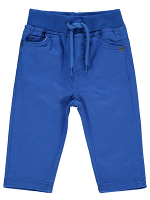 Civil Baby Bel Ribanalı Bağcıklı 6-18 Ay Pantolon - Mavi