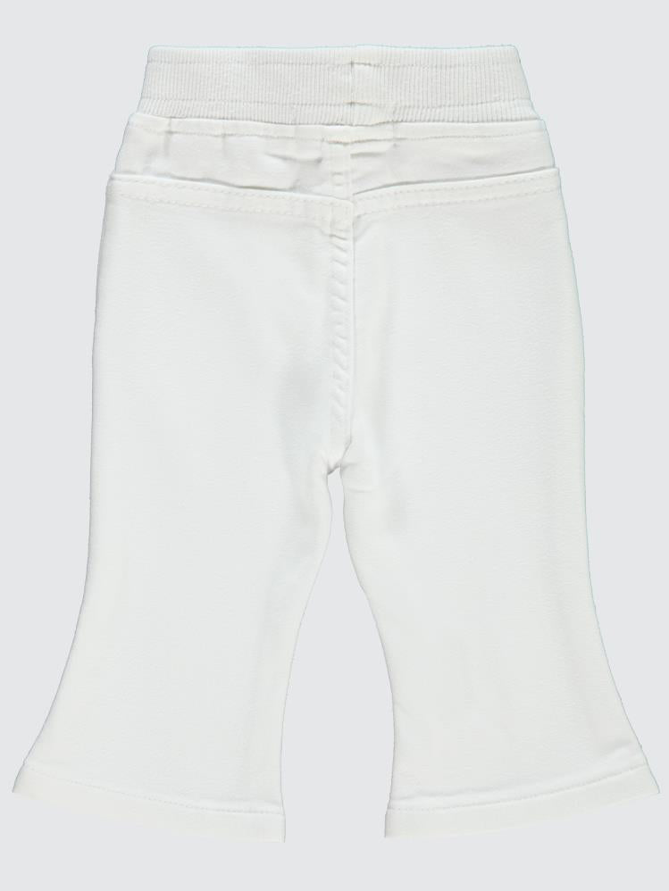 Civil Baby İspanyol Paça 6-18 Ay Pantolon - Beyaz