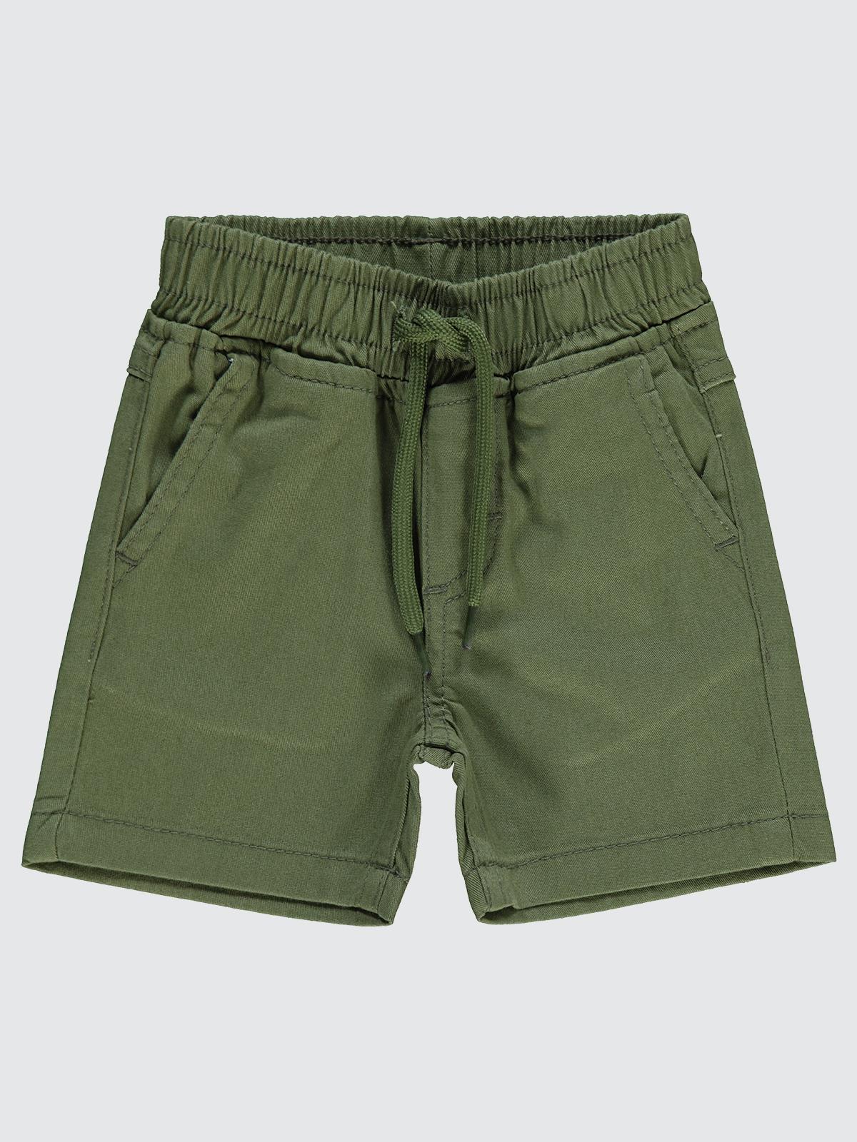 Civil Baby Bel Lastikli Filotolu 6-18 Ay Şort - Haki