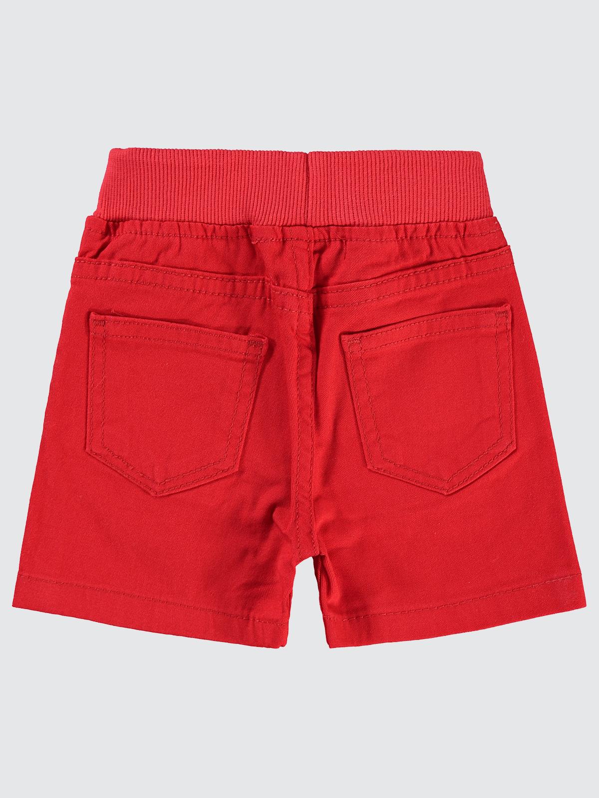 Civil Baby Bel Ribanalı Bağcıklı 6-18 Ay Şort - Kırmızı