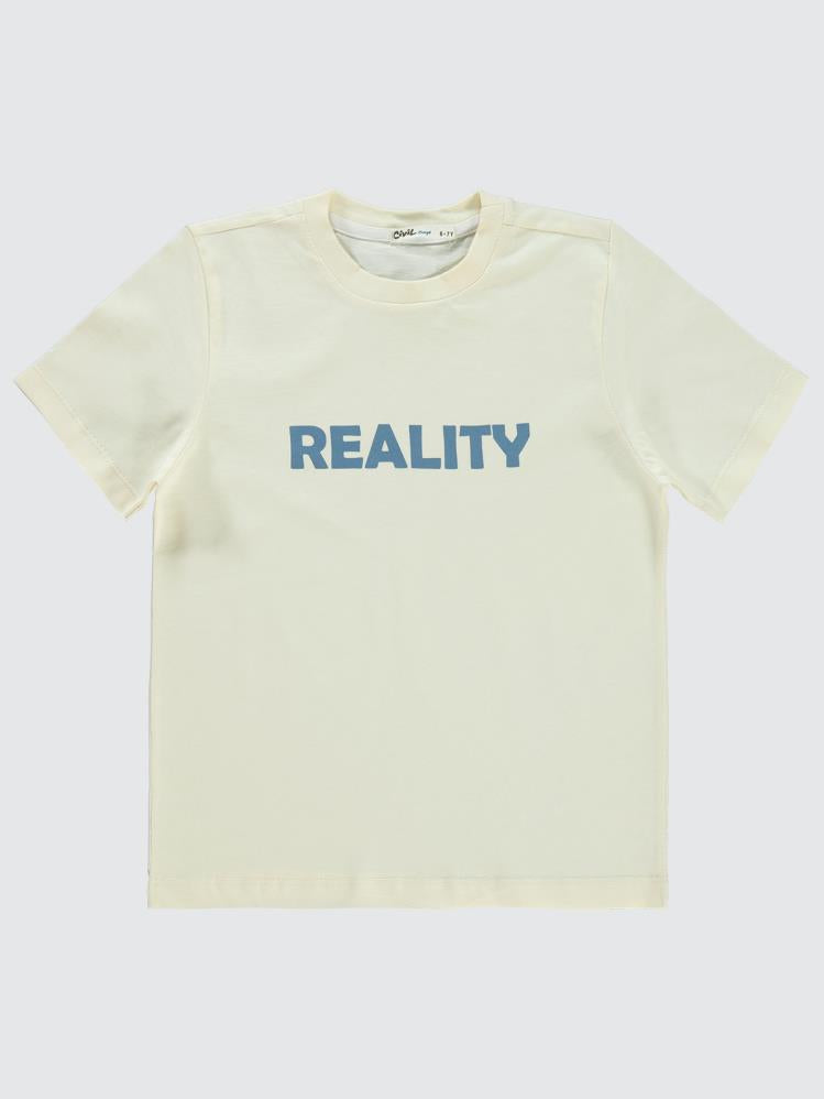 Civil Boys Kapak Cepli Tişörtlü 6-9 Yaş Gömlek - Mavi