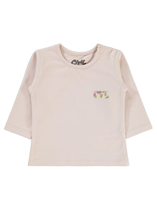 Civil Baby Süprem Cvl Nakışlı 6-18 Ay Sweatshirt - Pembe