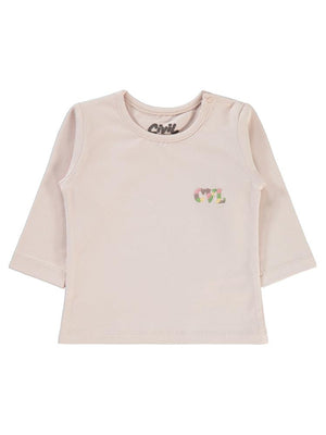Civil Baby Süprem Cvl Nakışlı 6-18 Ay Sweatshirt - Pembe