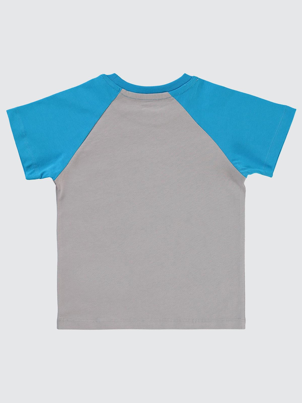 Civil Boys Deep Sea Baskılı Reglan Kol 2-5 Yaş Tişört - Gri