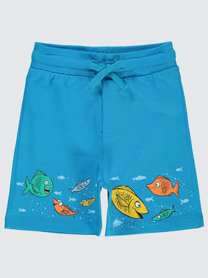 Civil Boys Deep Sea Baskılı 2-5 Yaş Kapri - Mavi