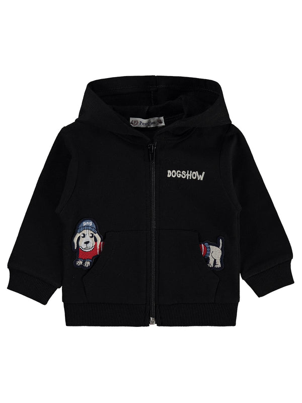 Pengim Dogshow Nakışlı 6-18 Ay Hırka - Siyah