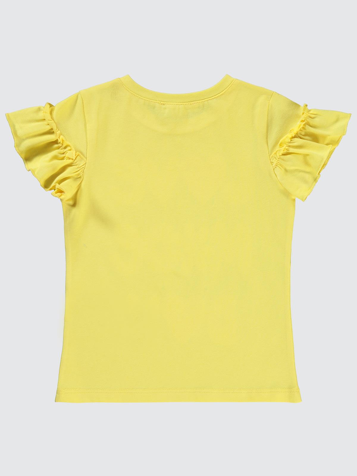 Civil Girls Love Mode Day Baskılı 2-5 Yaş Tişört - Sarı