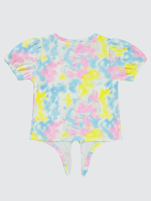 Civil Girls Batik Empirme 2-5 Yaş Tişört - Ekru