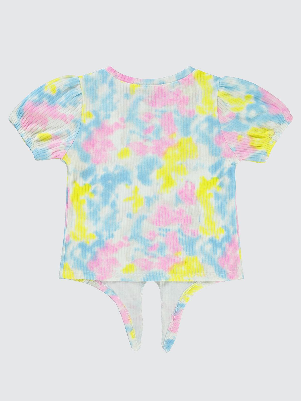 Civil Girls Batik Empirme 2-5 Yaş Tişört - Ekru