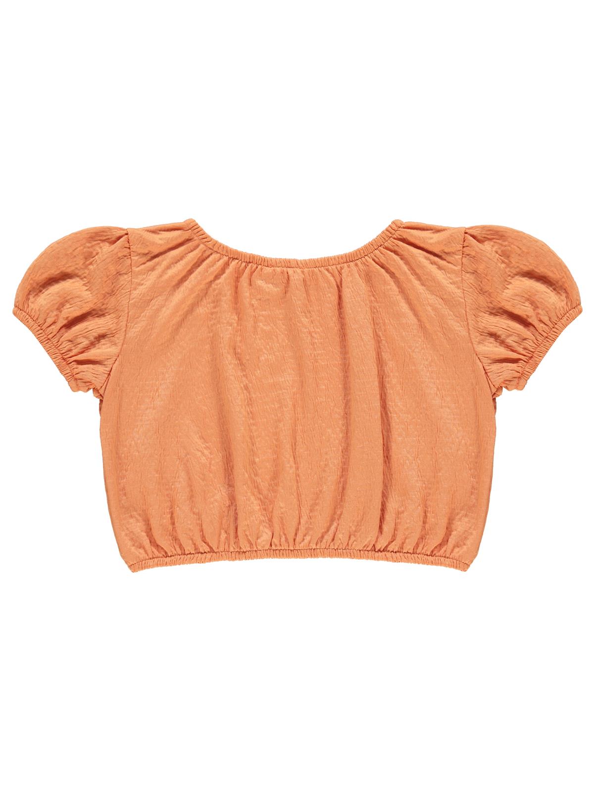 Civil Girls Jakarlı Gipeli Süprem 10-13 Yaş Tişört - Turuncu