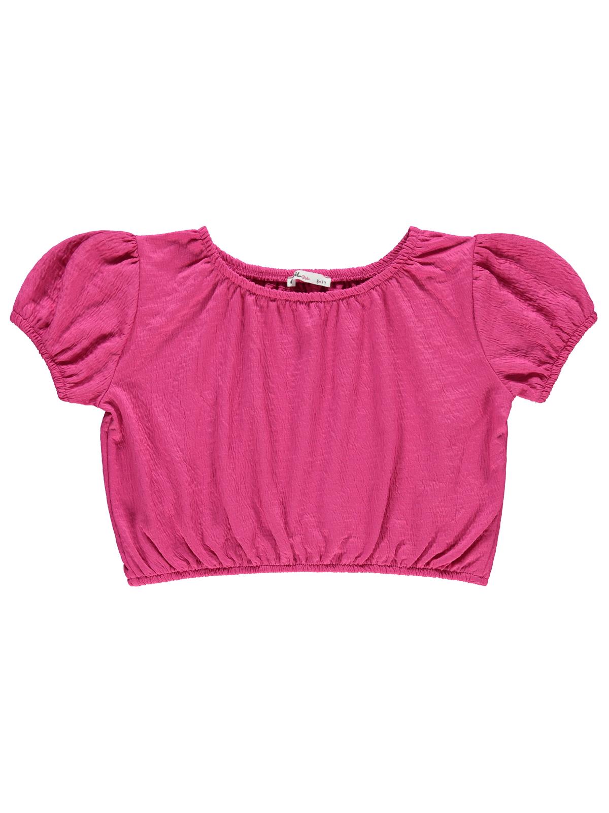 Civil Girls Jakarlı Gipeli Süprem 10-13 Yaş Tişört - Pembe