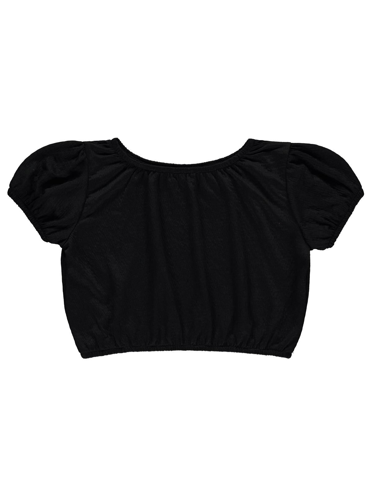 Civil Girls Jakarlı Gipeli Süprem 10-13 Yaş Tişört - Siyah