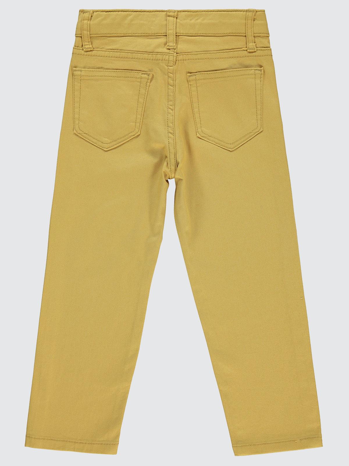 Civil Boys Yelkenli Nakışlı 2-5 Yaş Pantolon - Hardal