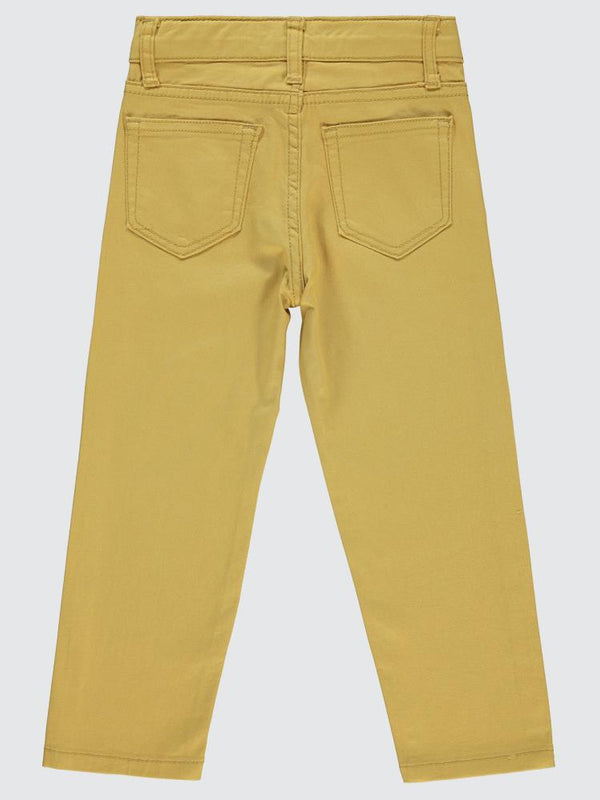 Civil Boys Yelkenli Nakışlı 2-5 Yaş Pantolon - Hardal