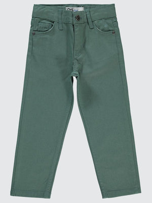 Civil Boys Yelkenli Nakışlı 2-5 Yaş Pantolon - Haki