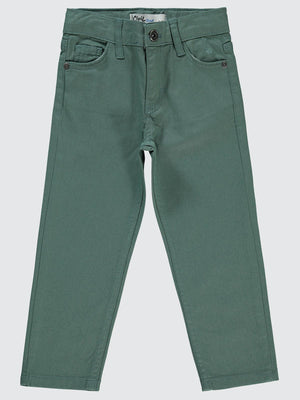 Civil Boys Yelkenli Nakışlı 2-5 Yaş Pantolon - Haki