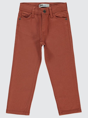 Civil Boys Yelkenli Nakışlı 2-5 Yaş Pantolon - Turuncu