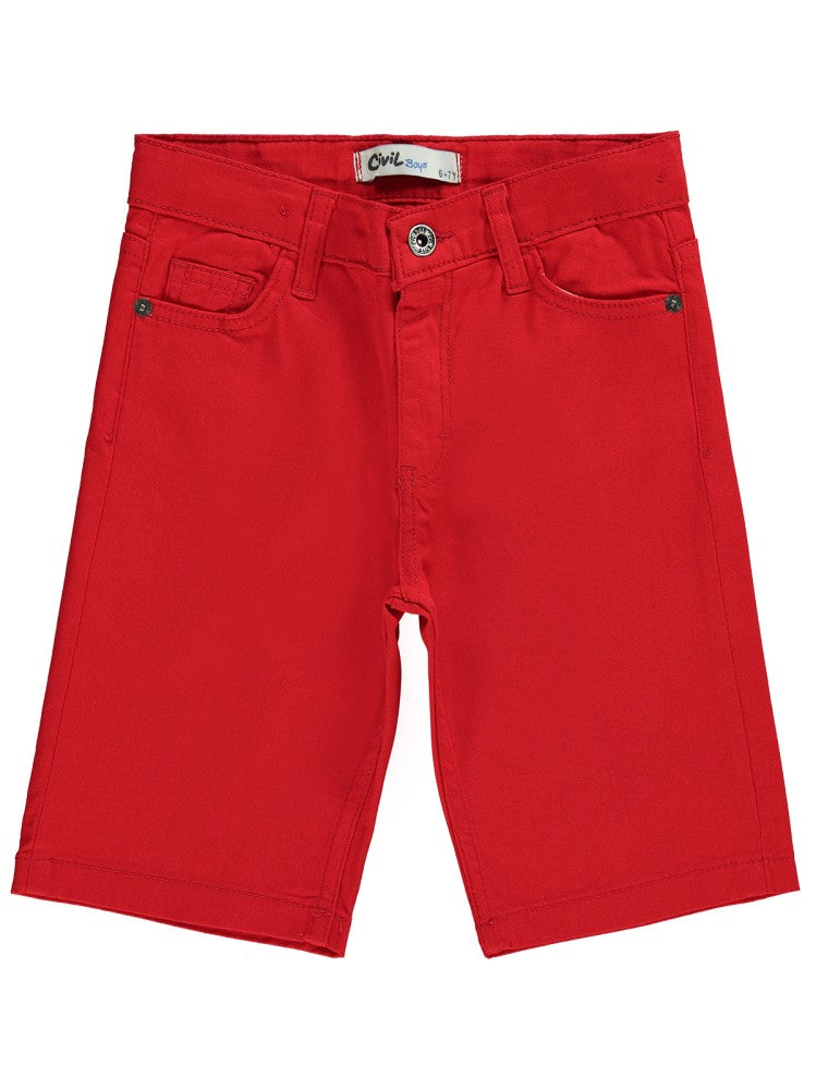 Civil Boys Klasik Kapri 6-9 Yaş Kapri - Kırmızı