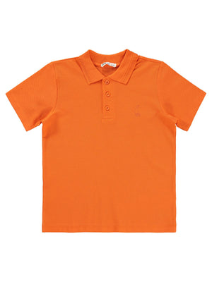 Civil Boys Yelken Nakışlı Lakos 6-9 Yaş Tişört - Turuncu