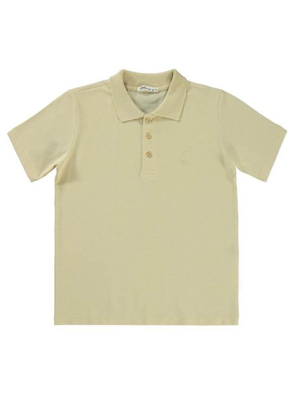 Civil Boys Yelken Nakışlı Lakos 10-13 Yaş Tişört - Bej