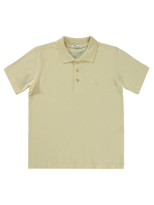 Civil Boys Yelken Nakışlı Lakos 10-13 Yaş Tişört - Bej