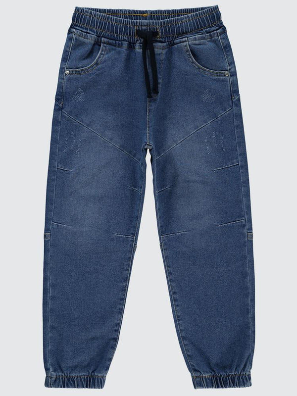 Civil Boys Bel Paça Lastikli Parçalı 10-13 Yaş Pantolon - Mavi
