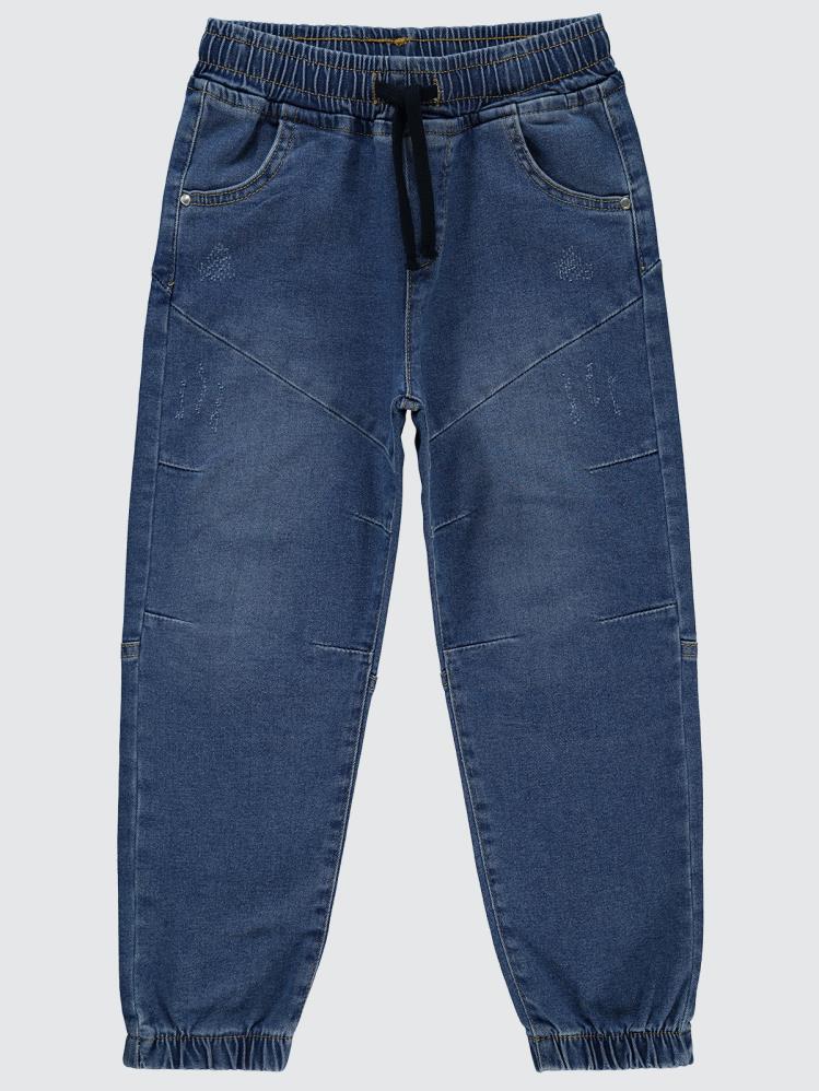 Civil Boys Bel Paça Lastikli Parçalı 10-13 Yaş Pantolon - Mavi