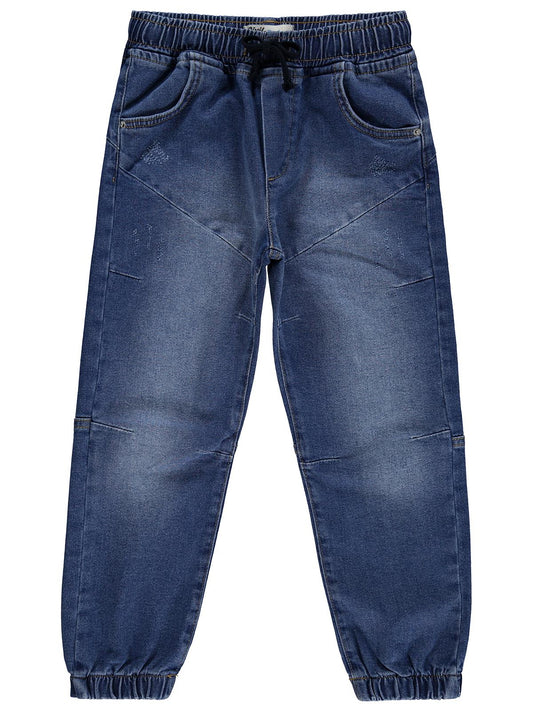 Civil Boys Bel Paça Lastikli Parçalı 10-13 Yaş Pantolon - Mavi