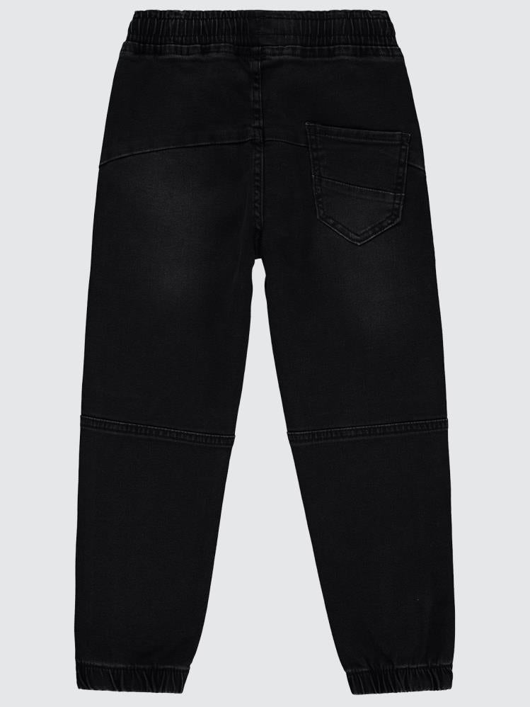 Civil Boys Bel Paça Lastikli Parçalı 10-13 Yaş Pantolon - Siyah