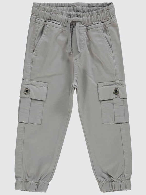 Civil Boys Bel Paça Lastikli Kargo Cepli 2-5 Yaş Pantolon - Gri