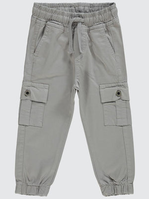 Civil Boys Bel Paça Lastikli Kargo Cepli 2-5 Yaş Pantolon - Gri