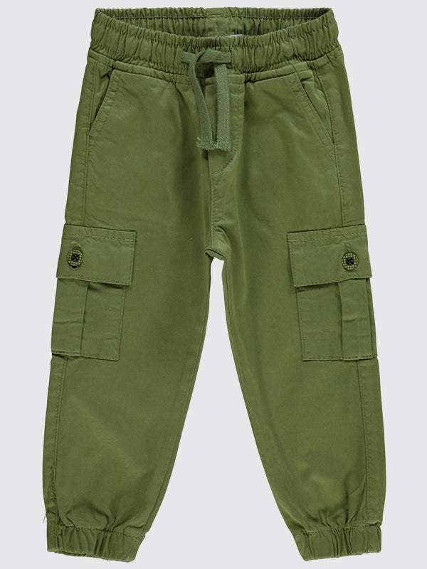 Civil Boys Bel Paça Lastikli Kargo Cepli 2-5 Yaş Pantolon - Haki
