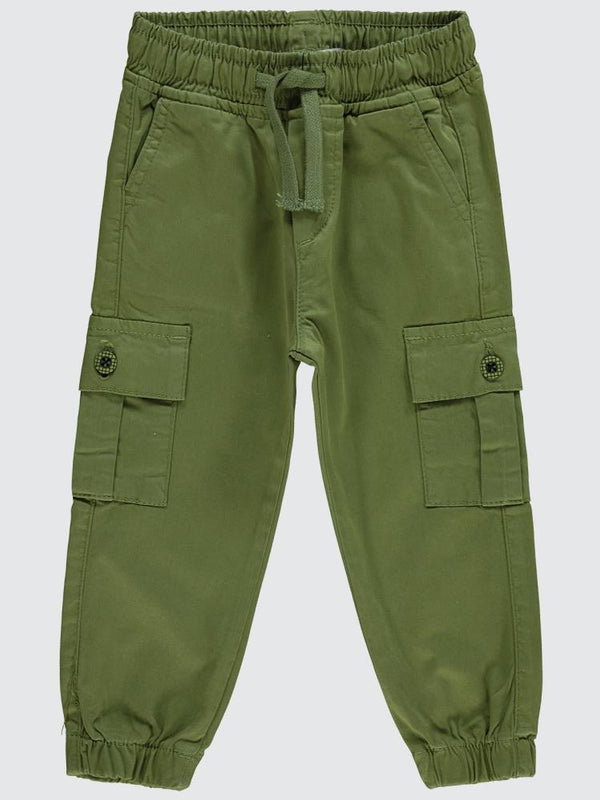 Civil Boys Bel Paça Lastikli Kargo Cepli 2-5 Yaş Pantolon - Haki