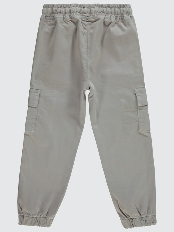 Civil Boys Bel Paça Lastikli Kargo Cepli 6-9 Yaş Pantolon - Gri
