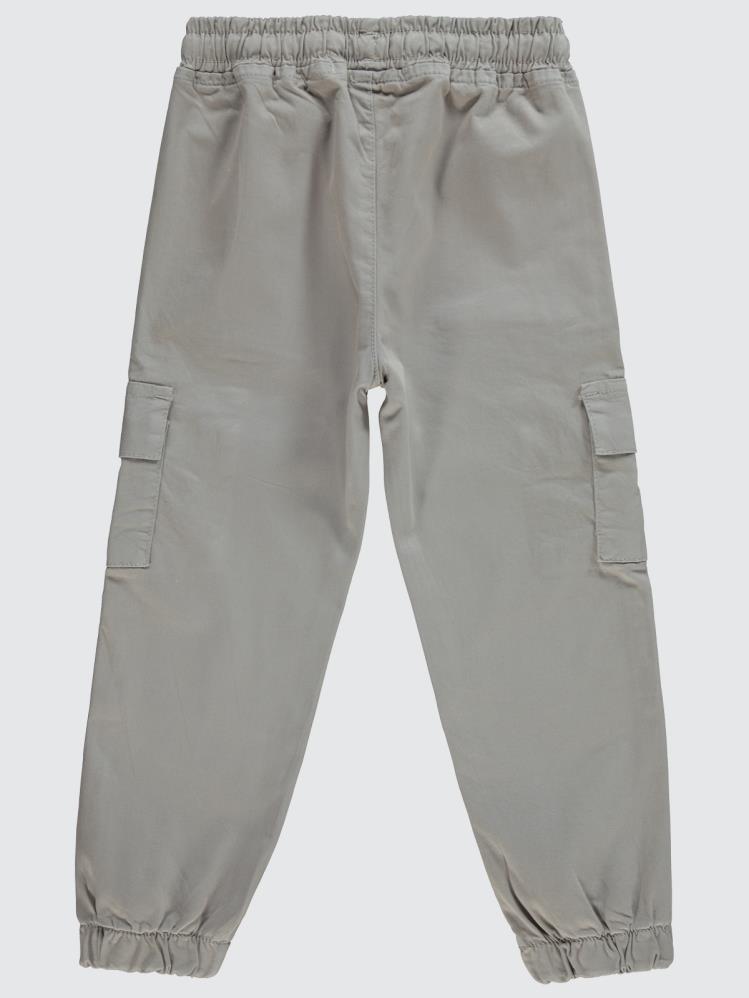 Civil Boys Bel Paça Lastikli Kargo Cepli 10-13 Yaş Pantolon - Gri