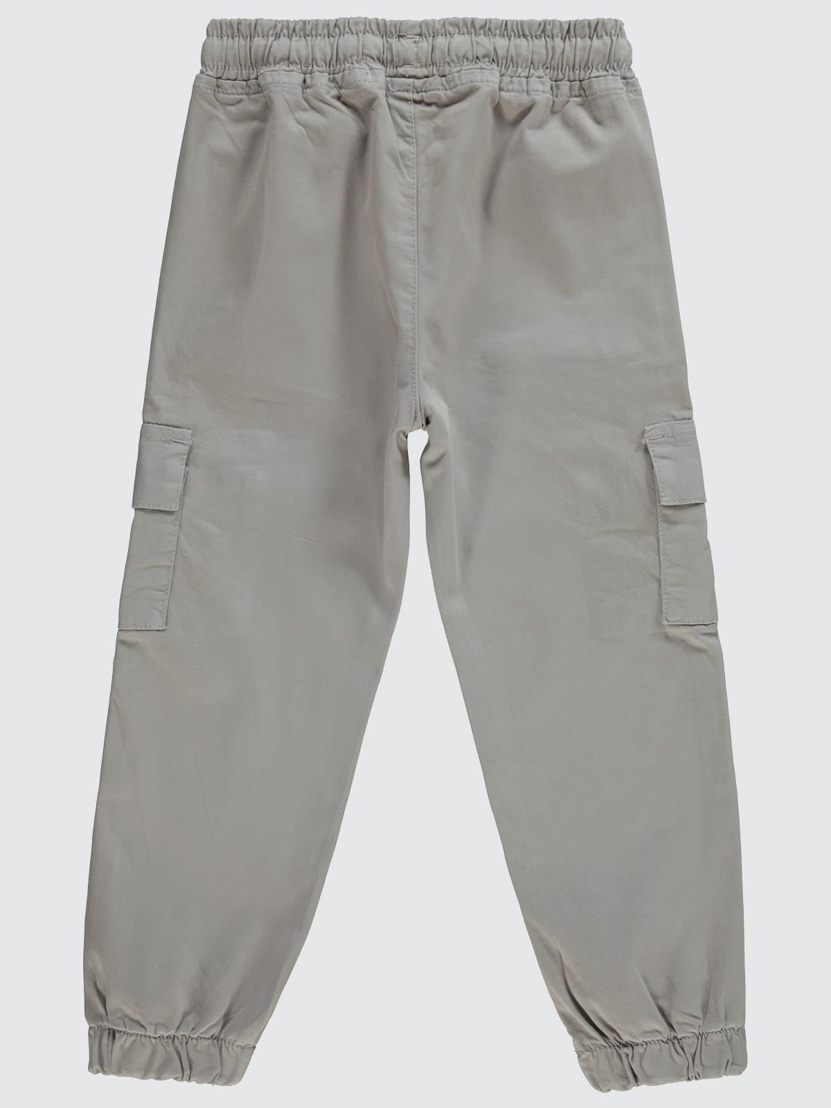 Civil Boys Bel Paça Lastikli Kargo Cepli 10-13 Yaş Pantolon - Gri