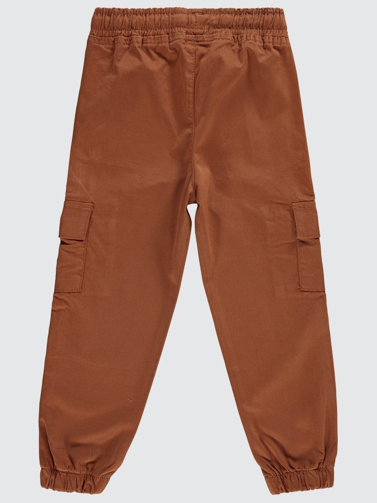 Civil Boys Bel Paça Lastikli Kargo Cepli 6-9 Yaş Pantolon - Turuncu