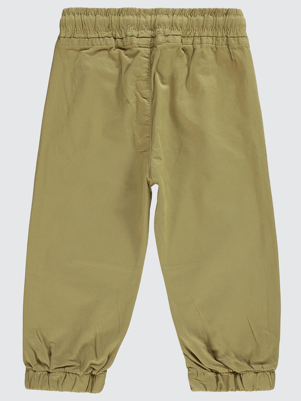 Civil Boys Bel Paça Lastikli Düz 2-5 Yaş Pantolon - Kahverengi