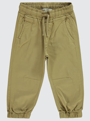 Civil Boys Bel Paça Lastikli Düz 2-5 Yaş Pantolon - Kahverengi