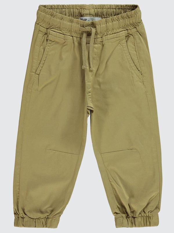 Civil Boys Bel Paça Lastikli Düz 2-5 Yaş Pantolon - Kahverengi