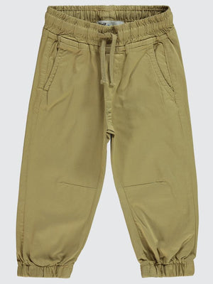 Civil Boys Bel Paça Lastikli Düz 2-5 Yaş Pantolon - Kahverengi