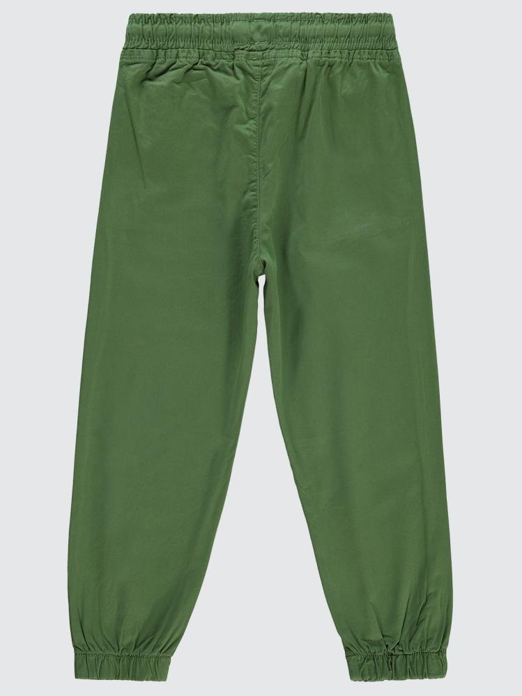 Civil Boys Bel Paça Lastikli Düz 6-9 Yaş Pantolon - Haki