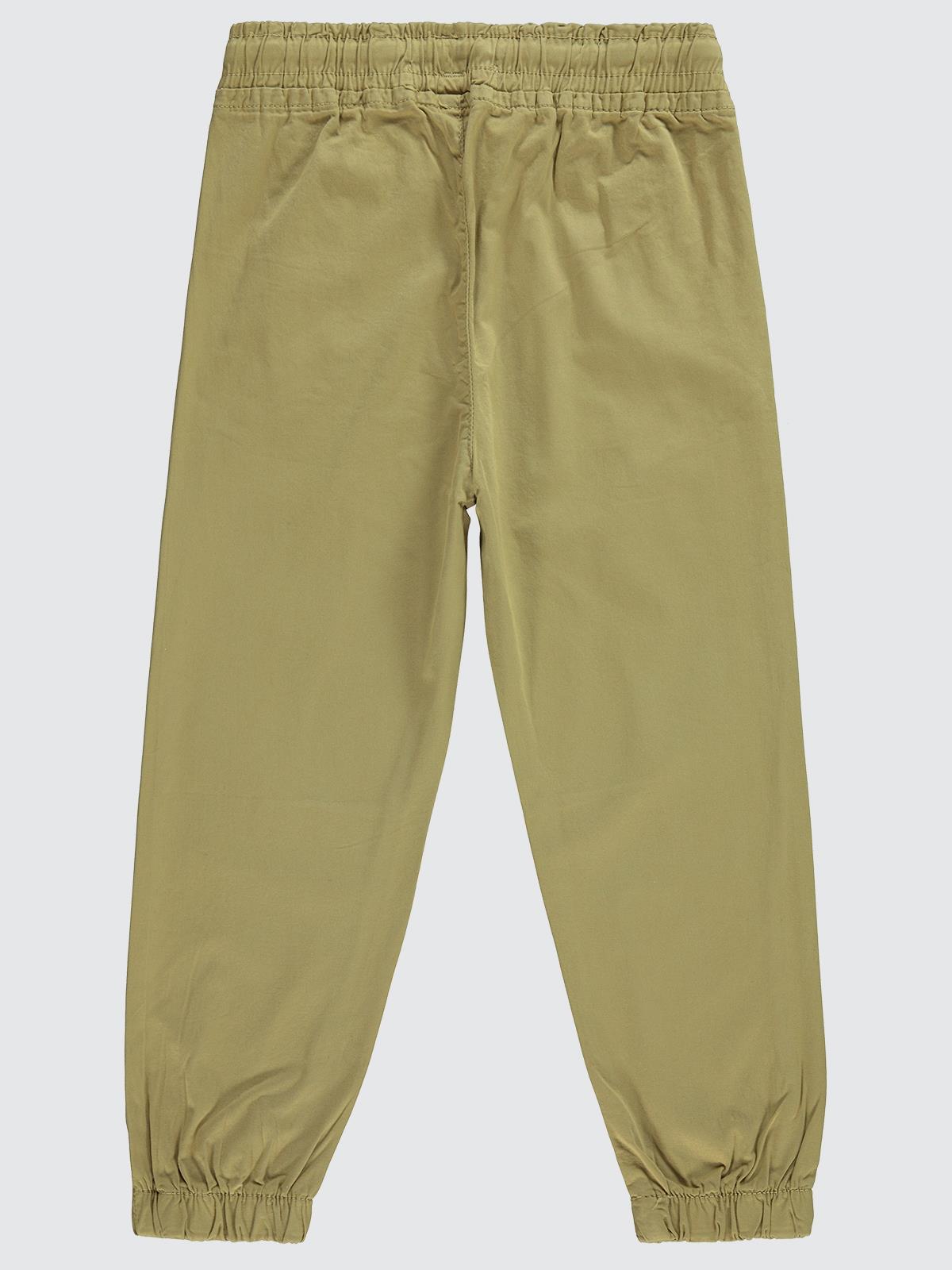 Civil Boys Bel Paça Lastikli Düz 10-13 Yaş Pantolon - Kahverengi