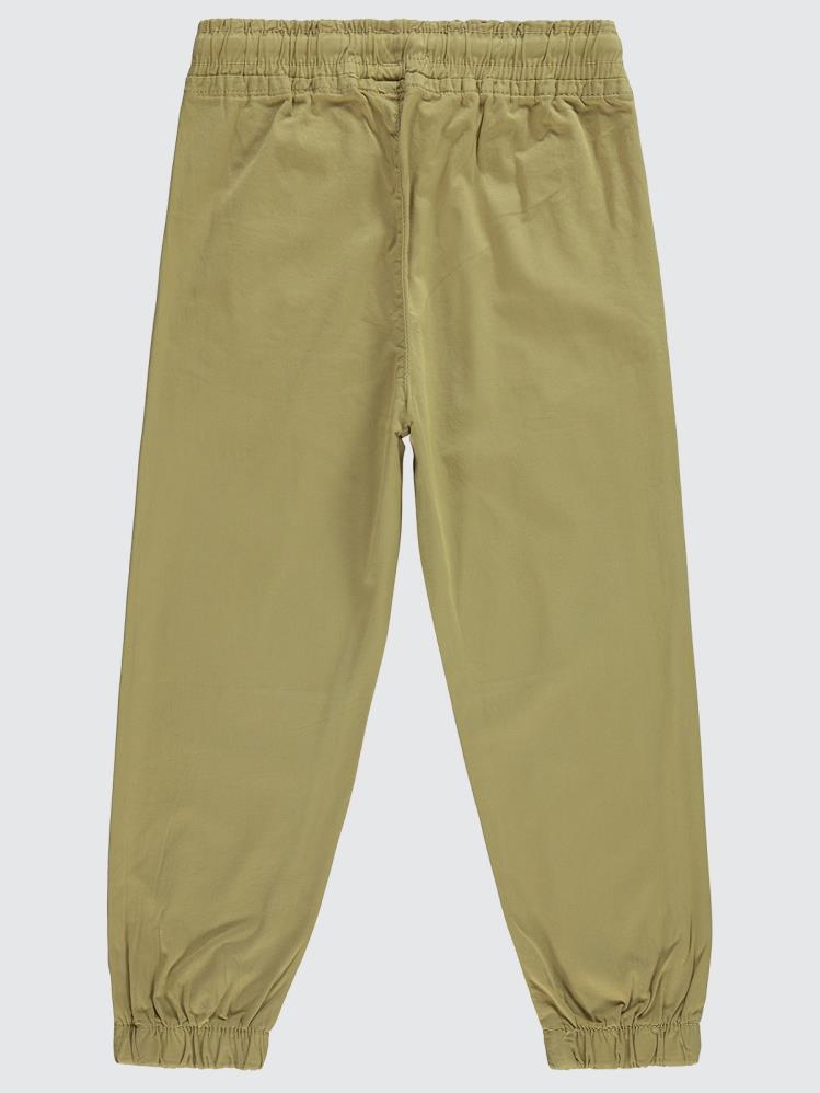 Civil Boys Bel Paça Lastikli Düz 10-13 Yaş Pantolon - Kahverengi
